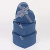 3407# Heart-shaped Gift Box, Large Three-piece set, Bow Ribbon Souvenir Box, Holiday Gift Box details Picture